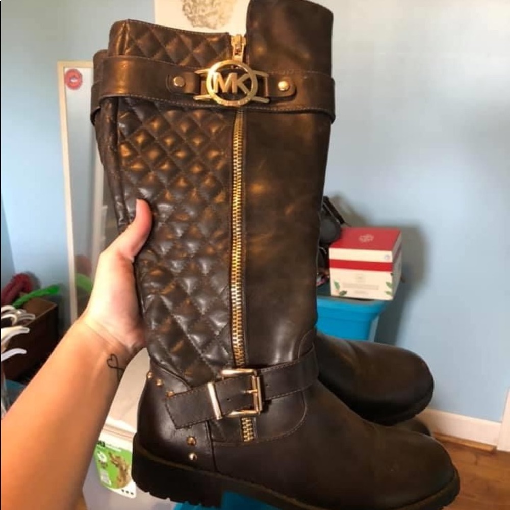 Michael Kors Brown Leather Boots